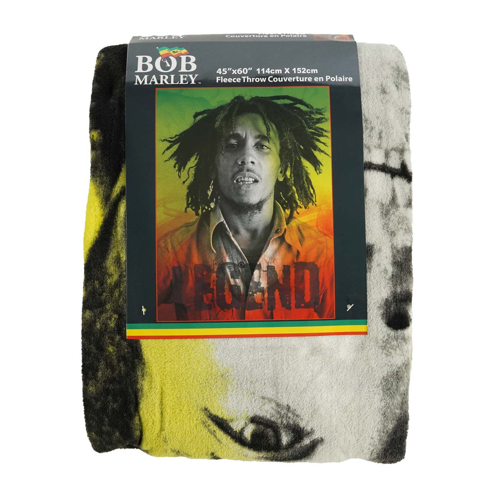 Bob Marley Legend Lightweight Fleece Throw Blanket Fleece Blanket