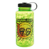 Sun Logo 35oz Green Plastic Water Bottle w Screw Down Lid Water Bottle