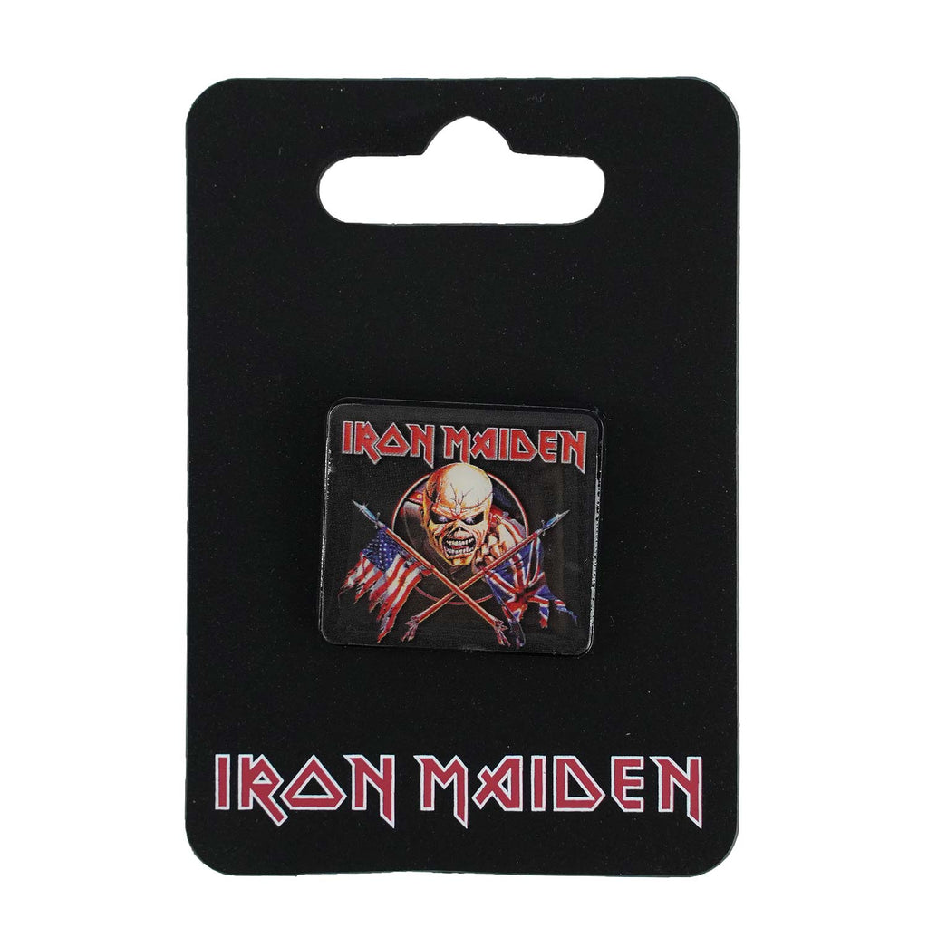 Iron Maiden Zinc Alloy Finish Pewter Pin Badge