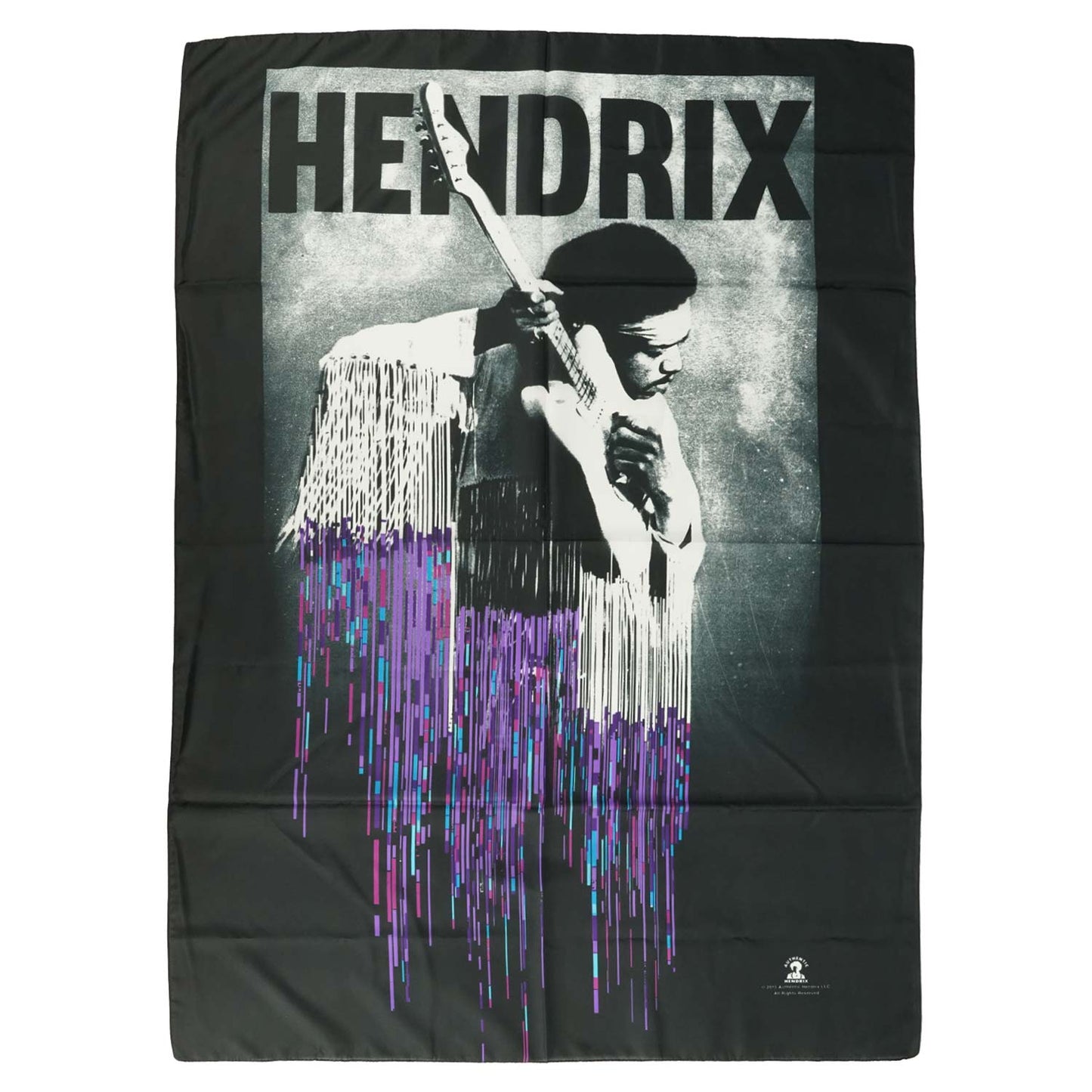 Jimi Hendrix Purple Drip Poster Flag