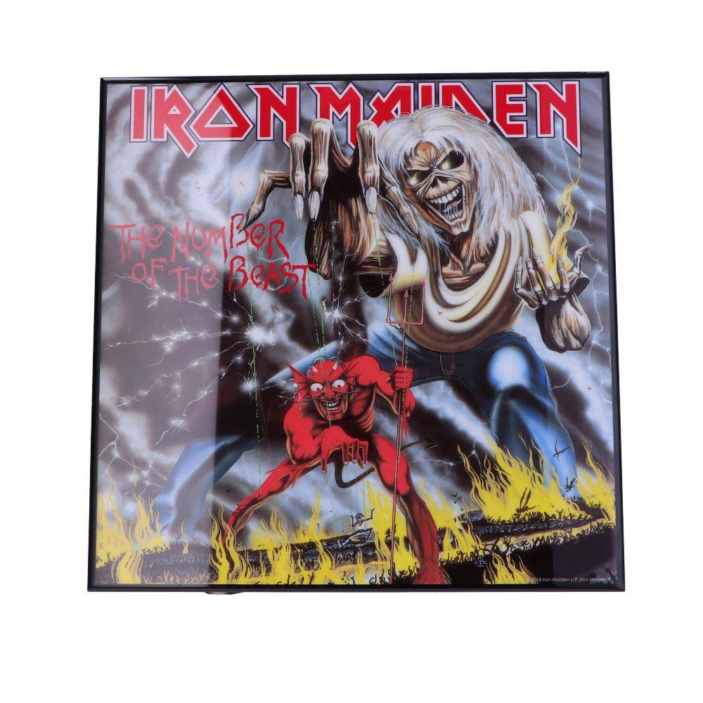 Number of the Beast Crystal Clear 32cm Framed Wall Art