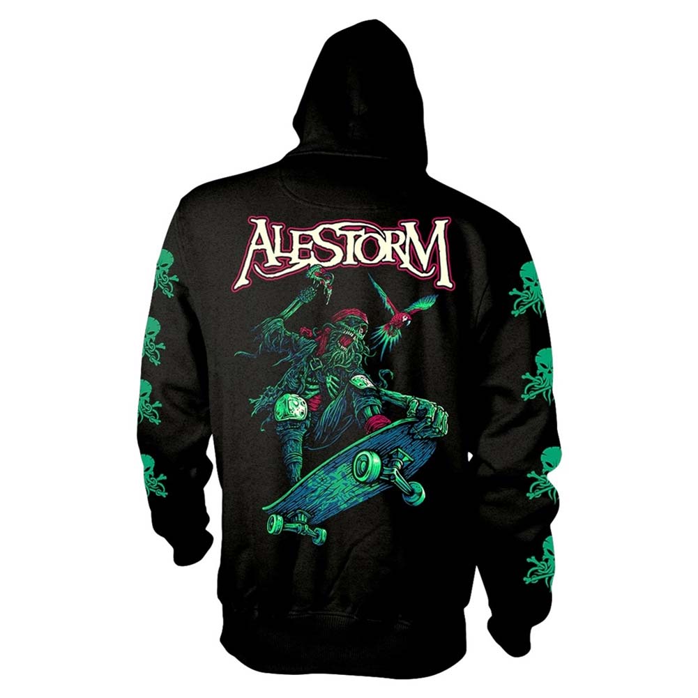 Alestorm Pirate Pizza Party Zippered Hooded Sweatshirt