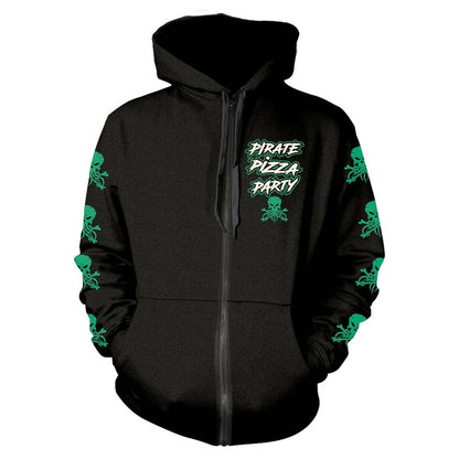 Alestorm Pirate Pizza Party Zippered Hooded Sweatshirt