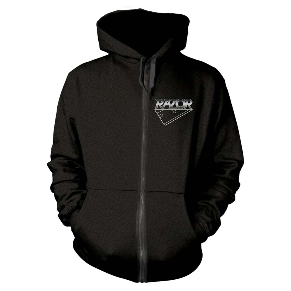 Razor Violent Restitution Zippered Hooded Sweatshirt