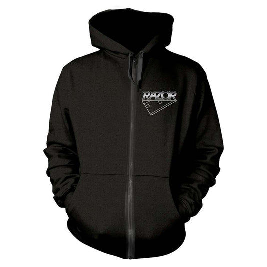 Razor Violent Restitution Zippered Hooded Sweatshirt