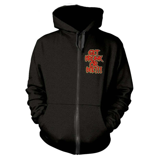 Alestorm Get Drunk Or Die Zippered Hooded Sweatshirt