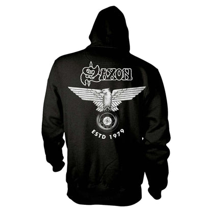 Saxon Estd 1979 Zippered Hooded Sweatshirt