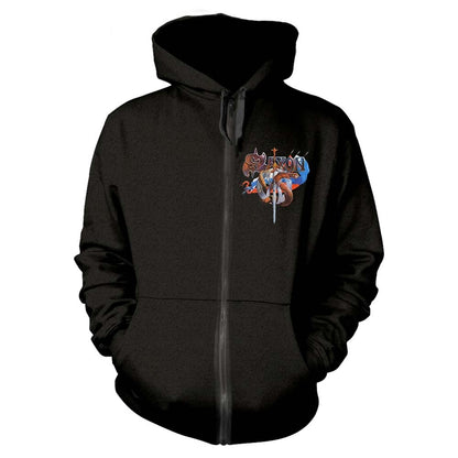 Saxon Crusader Zippered Hooded Sweatshirt