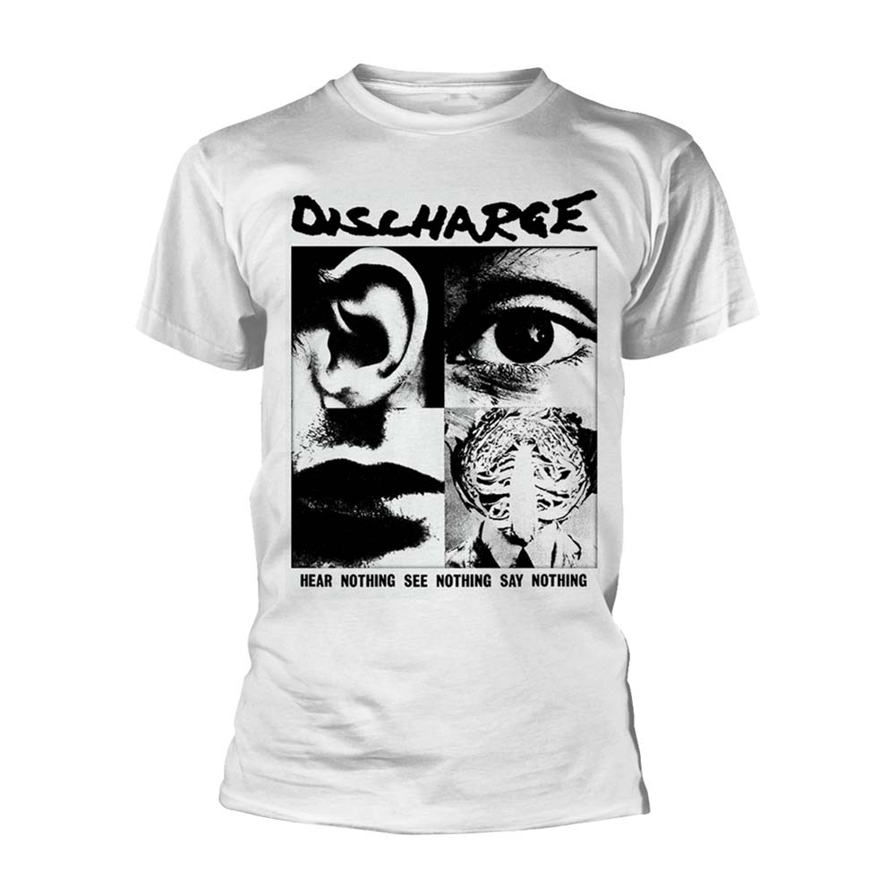 Discharge Hear Nothing (white) T-shirt