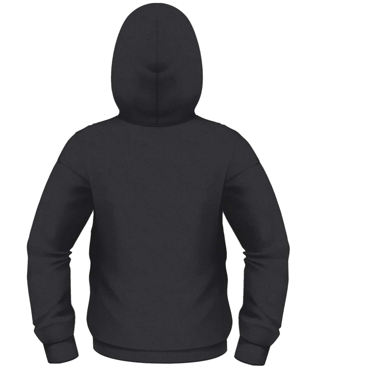 Back On Black Logo Zippered Hooded Sweatshirt