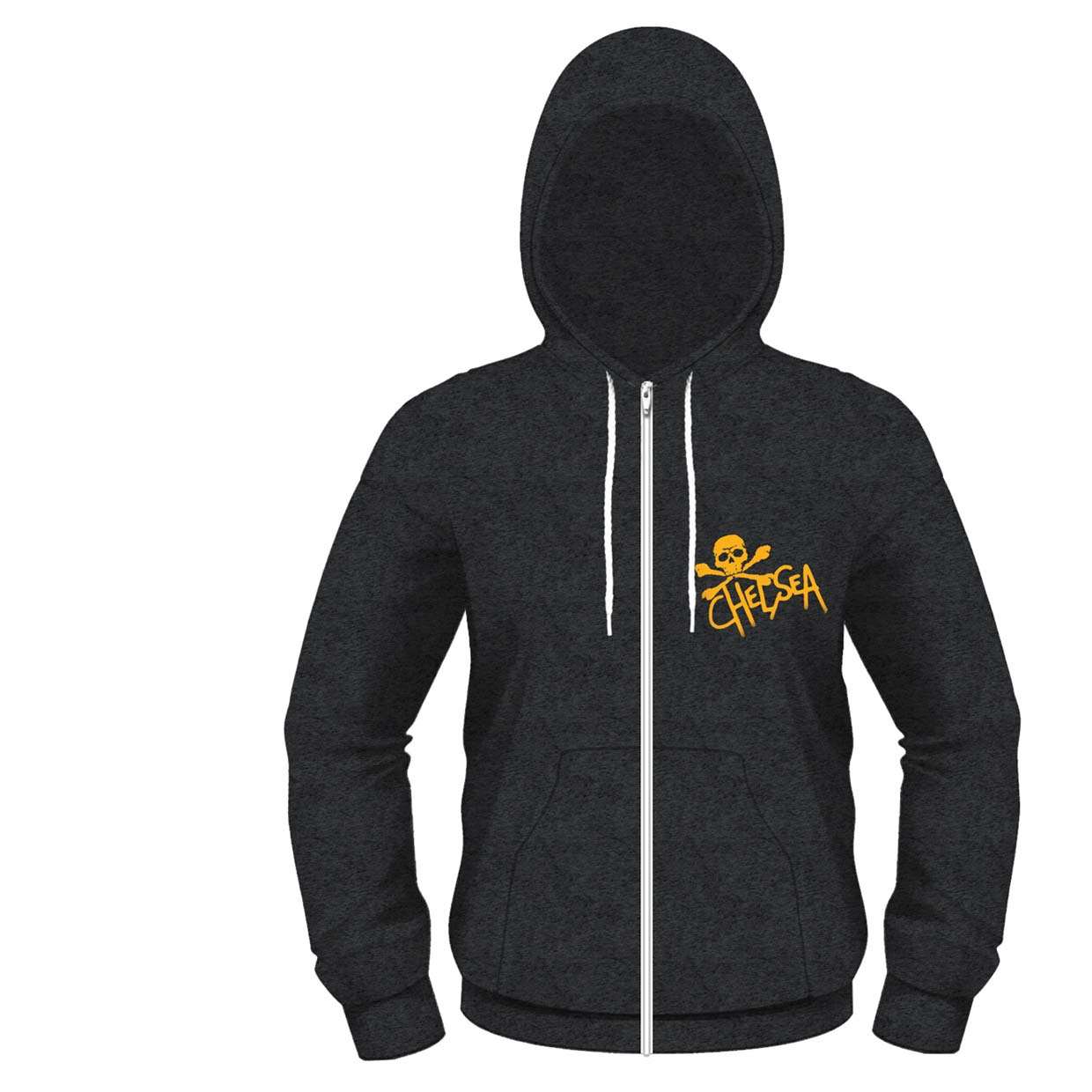 Chelsea Stand Out Zippered Hooded Sweatshirt