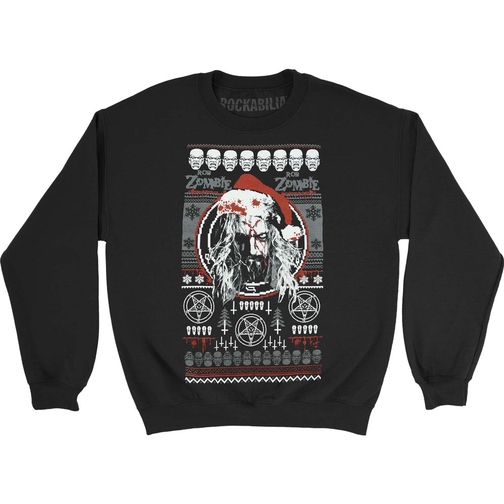 Rob Zombie Bloody Santa Sweatshirt 420015 Rockabilia Merch Store