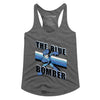 Blue Bomber Stripes Junior Top