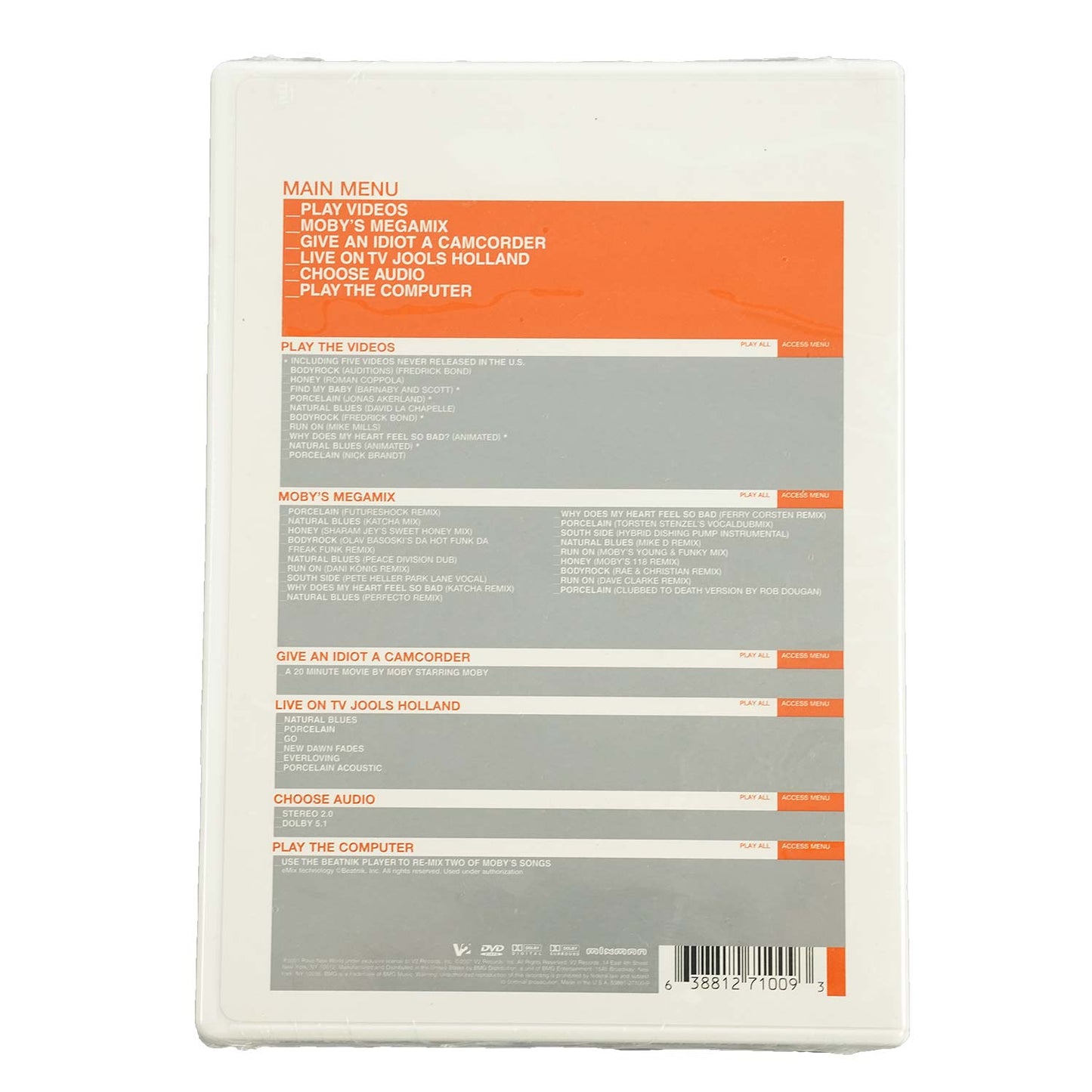 Moby: Play - The DVD DVD