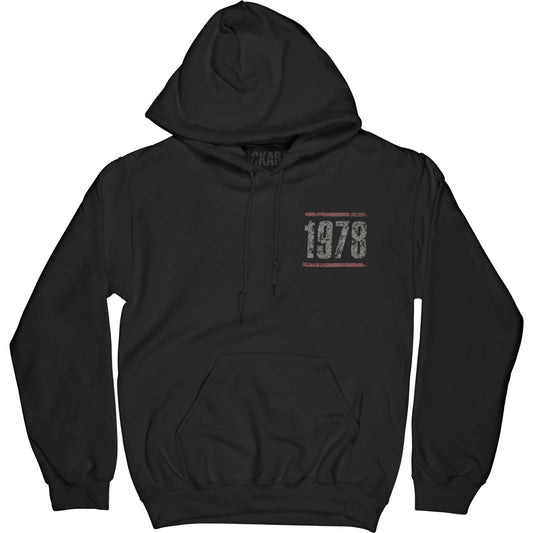 EVH 78 Vintage Wash Black Pullover Hoodie Hooded Sweatshirt