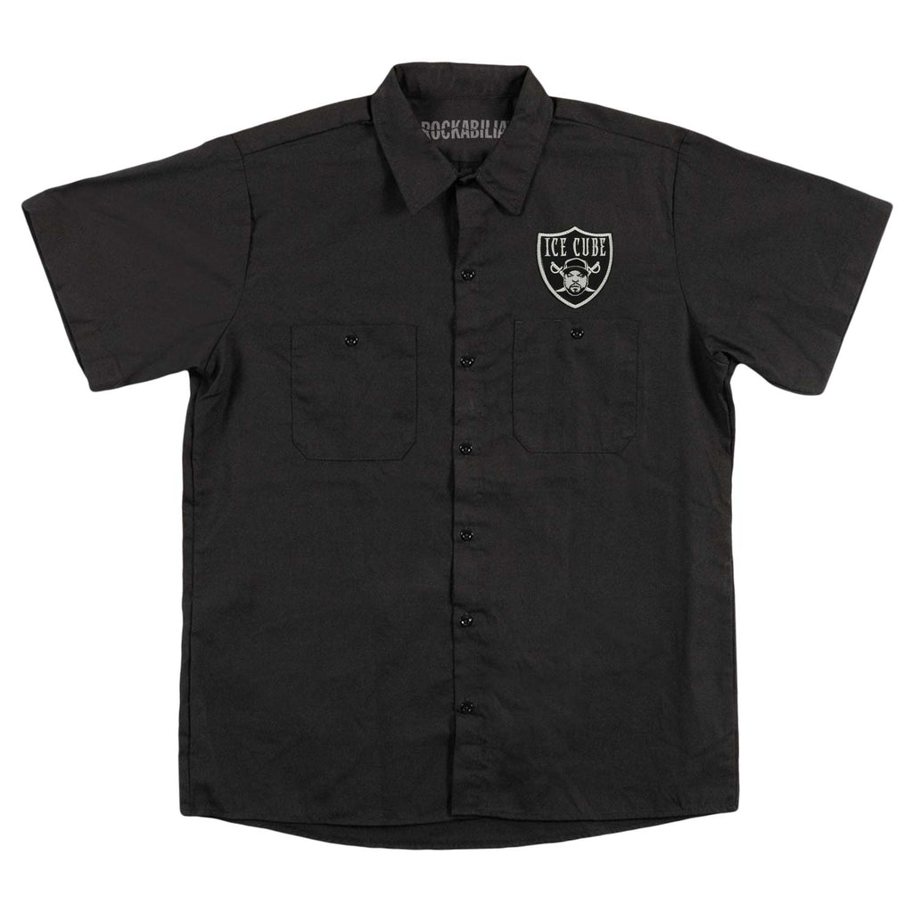 Ice Cube Raiders Logo Work Shirt 420652 | Rockabilia Merch Store