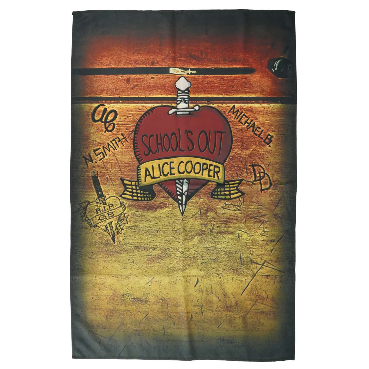 School's Out Poster Flag