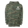 Grunge Logo Pullover Hood (Camo) Hooded Sweatshirt