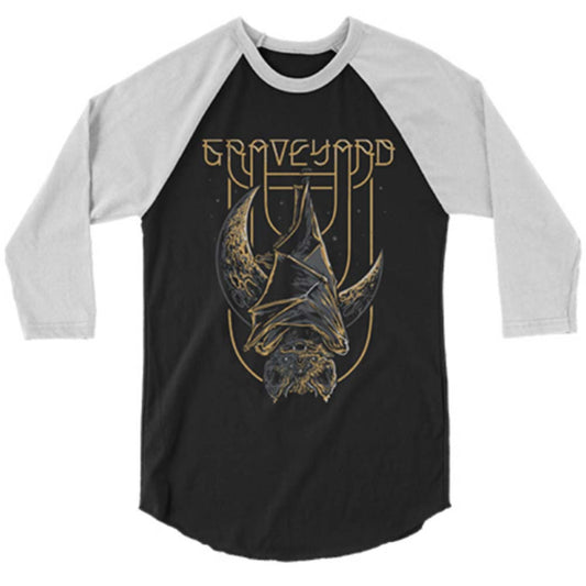 Batmoon Rising Raglan (Black/White) Baseball Jersey