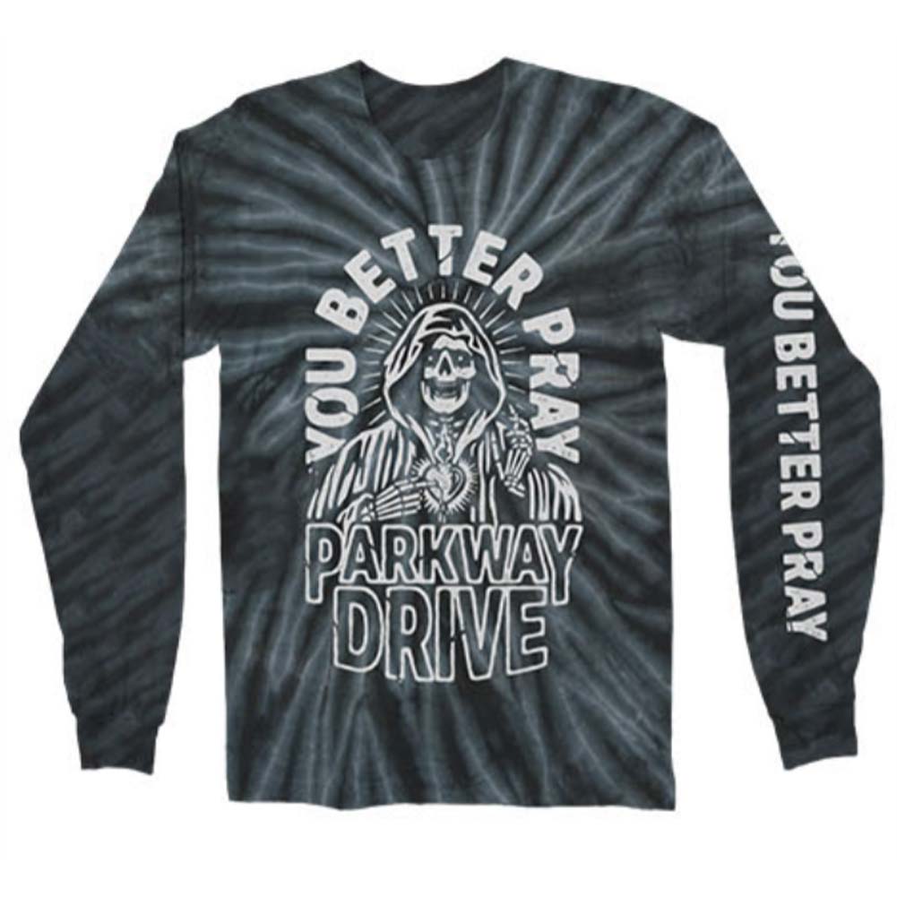 You Better Pray L/S Black Smoke Dye Tie Dye  Long Sleeve