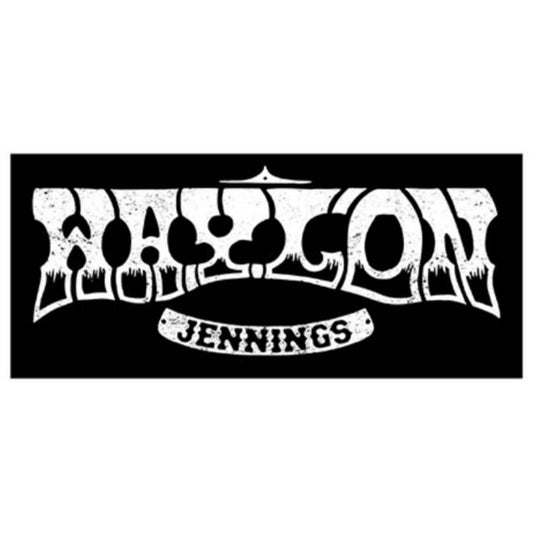 Waylon Jennings Horseshoe Font Sticker Sticker