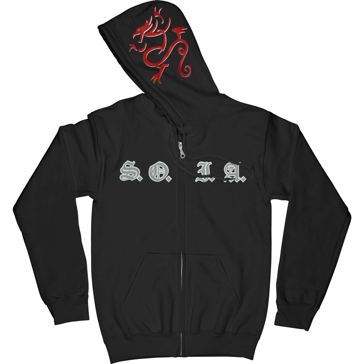 Sick Of It All Zippered Hooded Sweatshirt