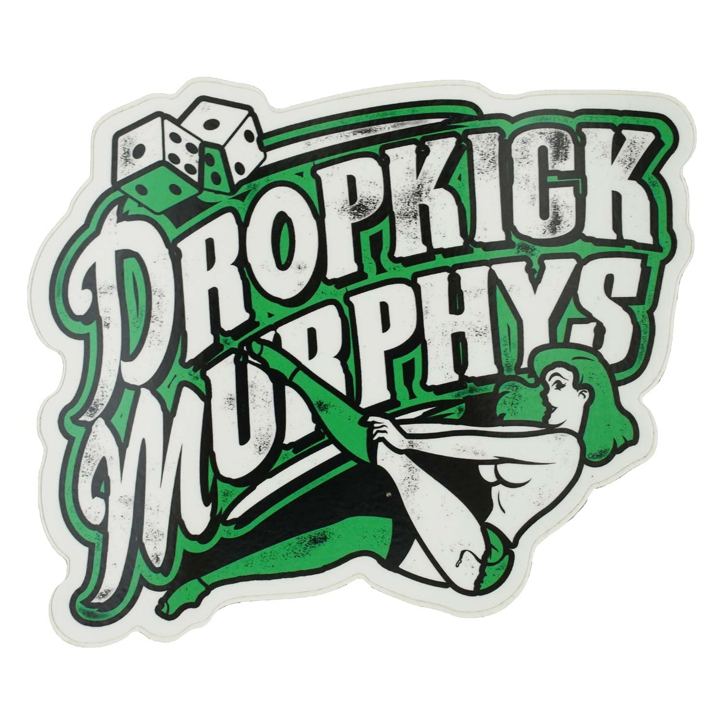 Dropkick Murphys DKM Pinup Girl Die Cut Sticker Sticker