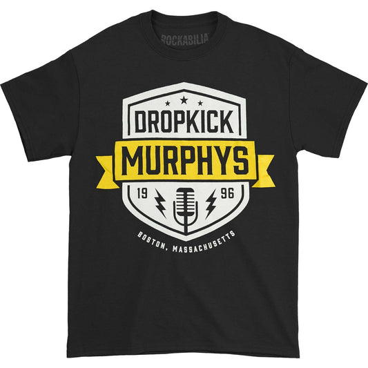 Dropkick Murphys DKM Microphone Shield Tee (Black) T-shirt