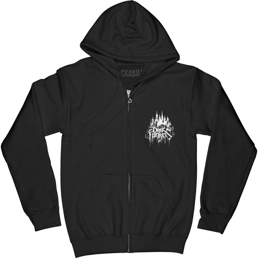 Dark Fortress The Spider In The Web Zippered Hooded Sweatshirt
