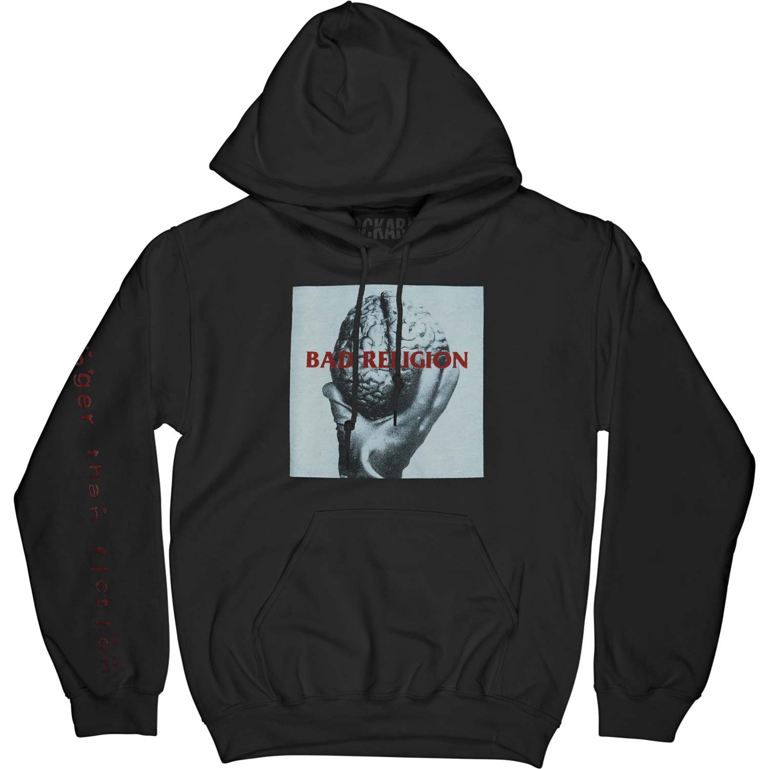 Brain Pullover Hoodie (Black) Hooded Sweatshirt