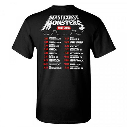 Beast Coast Tour Spring 2020 Dateback T-shirt