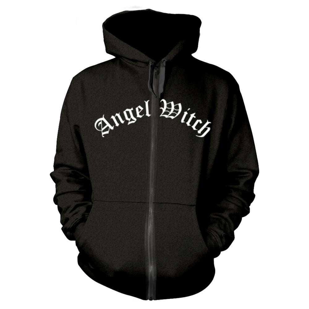 Angel Witch Baphomet (Black) Zippered Hooded Sweatshirt