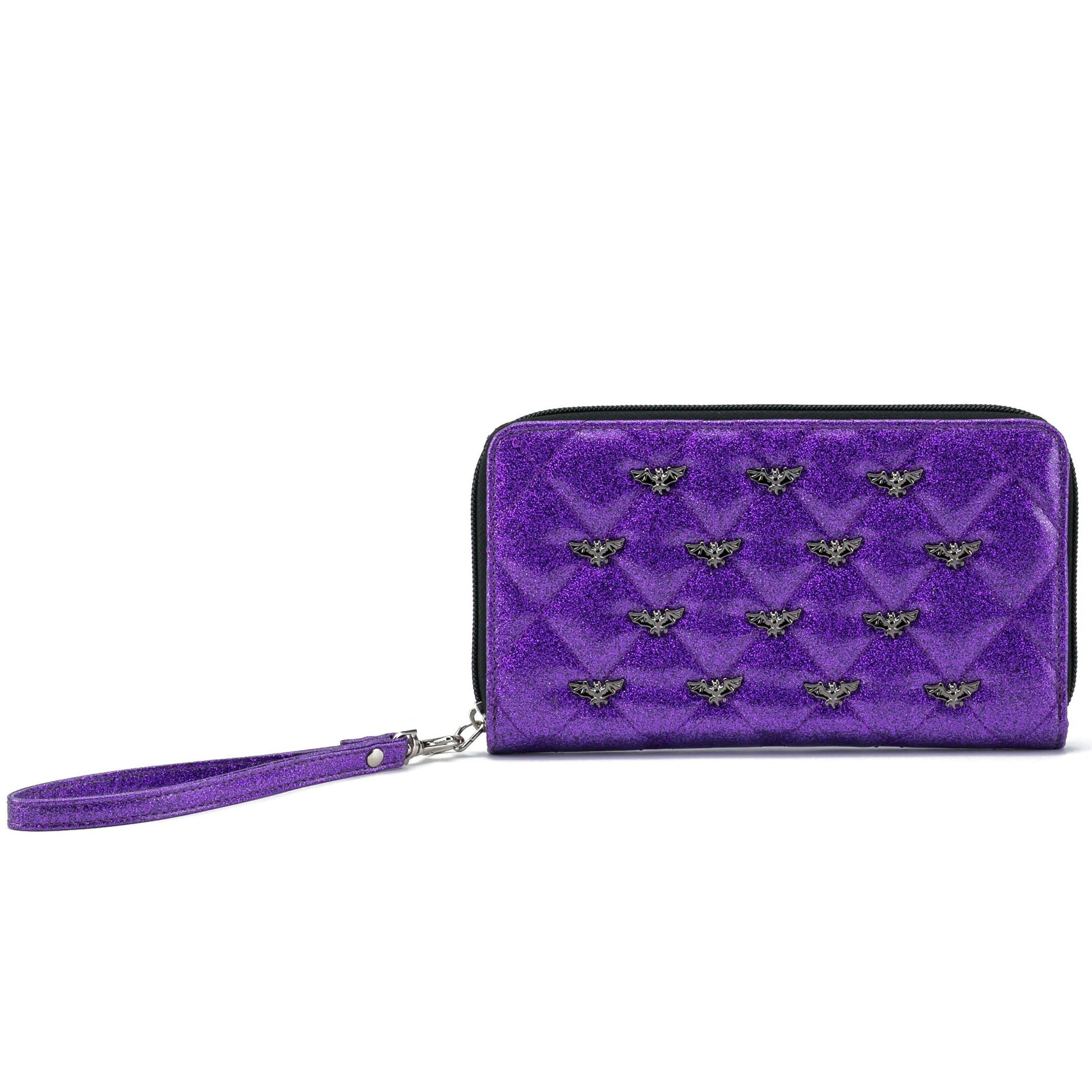 Studded Bats Zip Around Wallet (Bats Stud) Girls Wallet