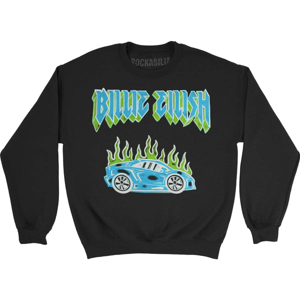 Billie Eilish World Tour Crew Fleece Sweatshirt 422081 | Rockabilia