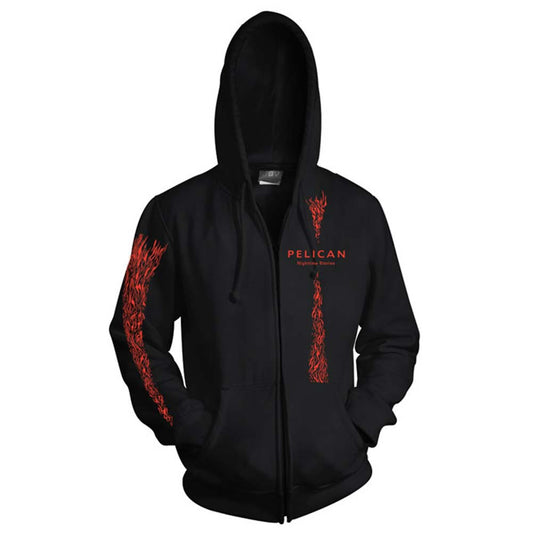 Pelican Nighttime Stories ZIP UP HOODIE Zippered Hooded Sweatshirt
