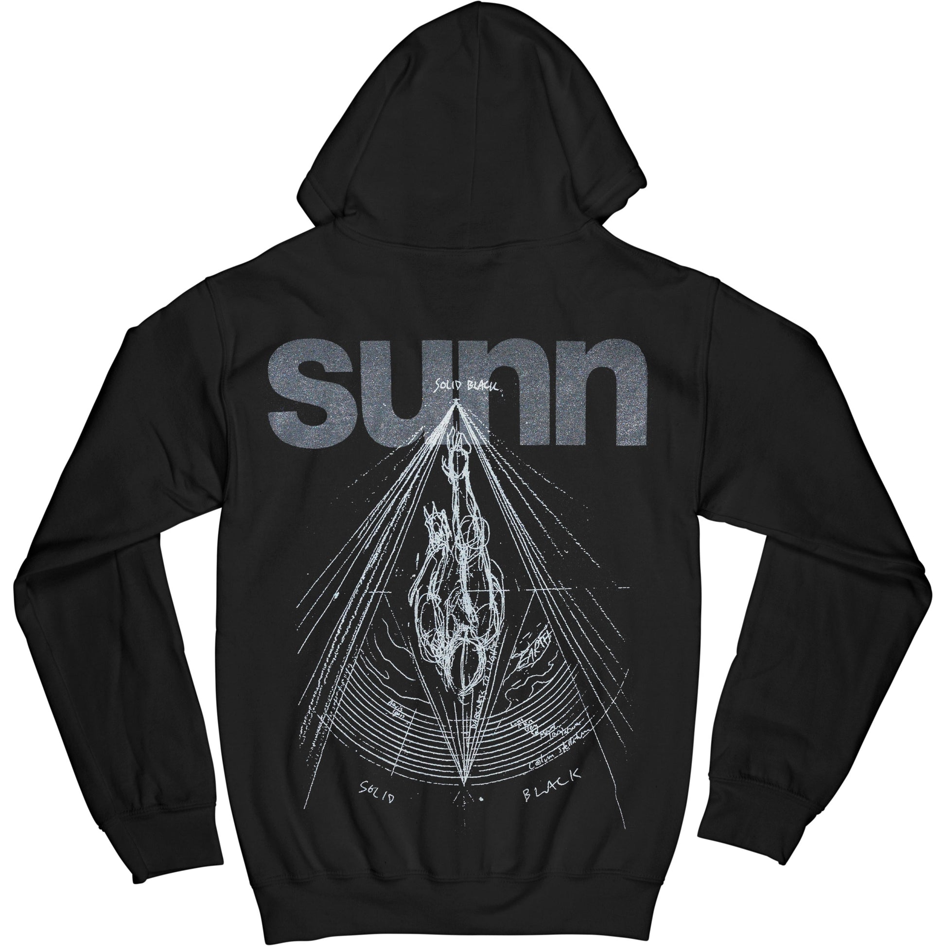 Sunn O))) Monoliths & Dimensions ZIP UP HOODIE Zippered Hooded Sweatshirt