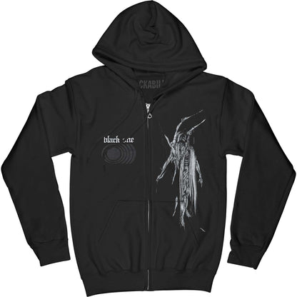Sunn O))) Black One ZIP UP HOODIE Zippered Hooded Sweatshirt