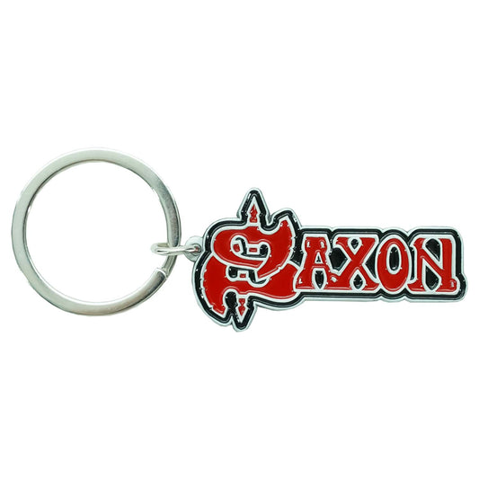 Saxon Logo Metal Key Chain