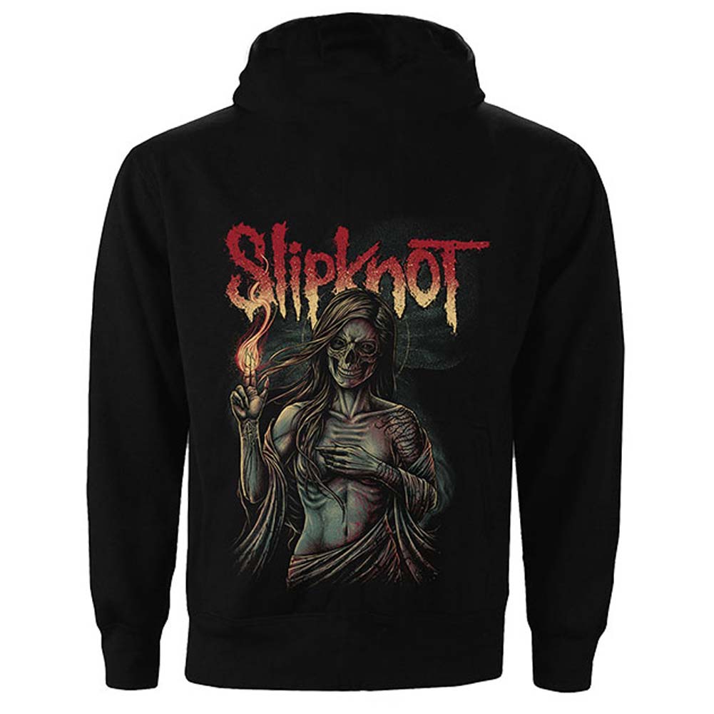 Slipknot Burn Me Away (Back Print) Zippered Hooded Sweatshirt