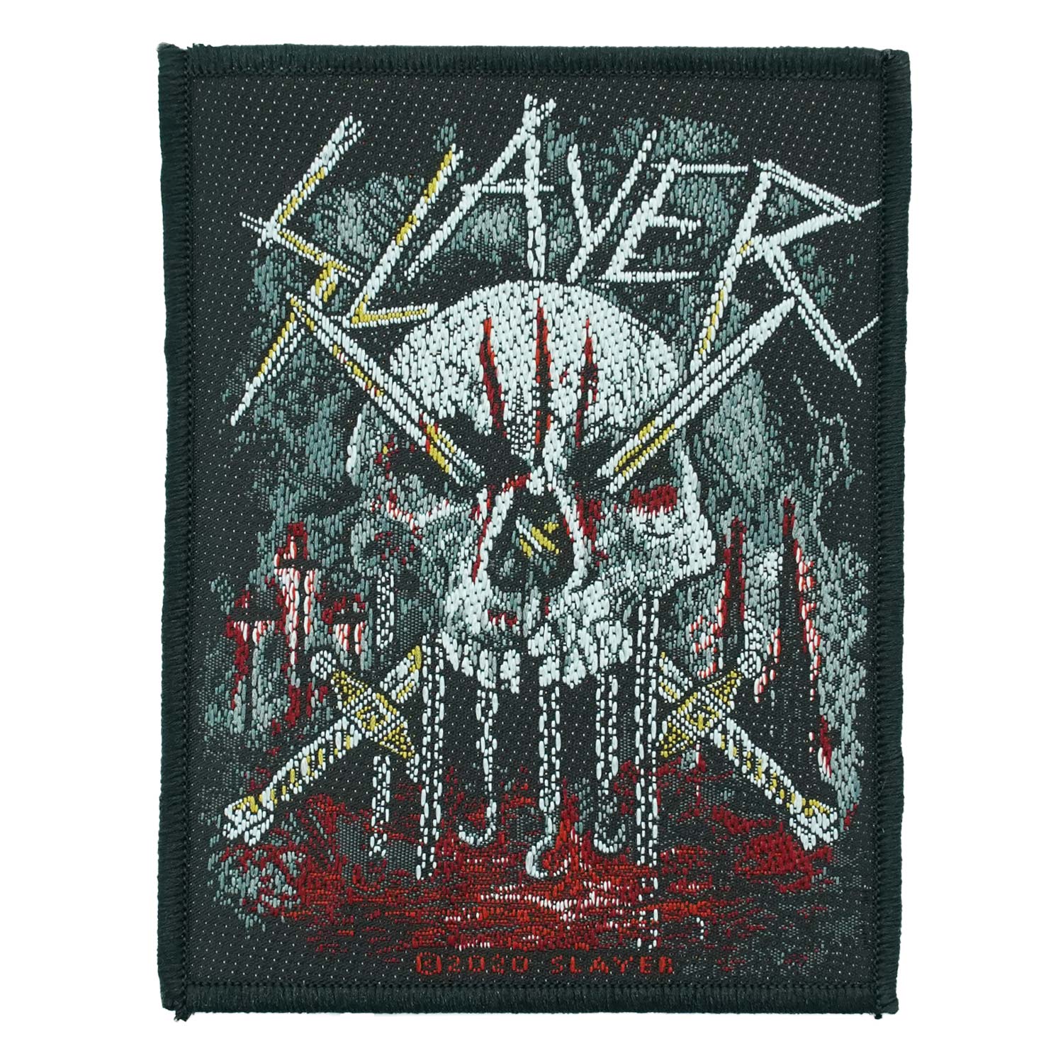 Slayer Skull & Swords Woven Patch