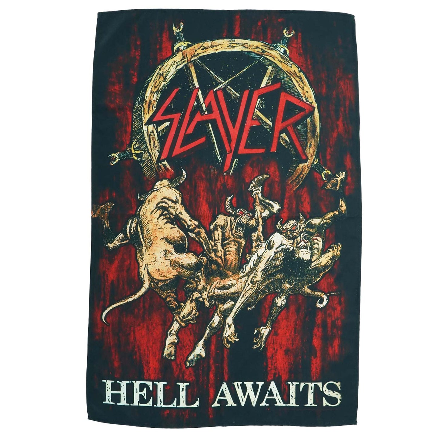 Slayer Hell Awaits Poster Flag