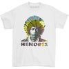 HENDRIX Logo & Jimi Face Watercolor Art T-shirt