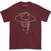 Hat On Maroon Tour Tee (M - KC) T-shirt