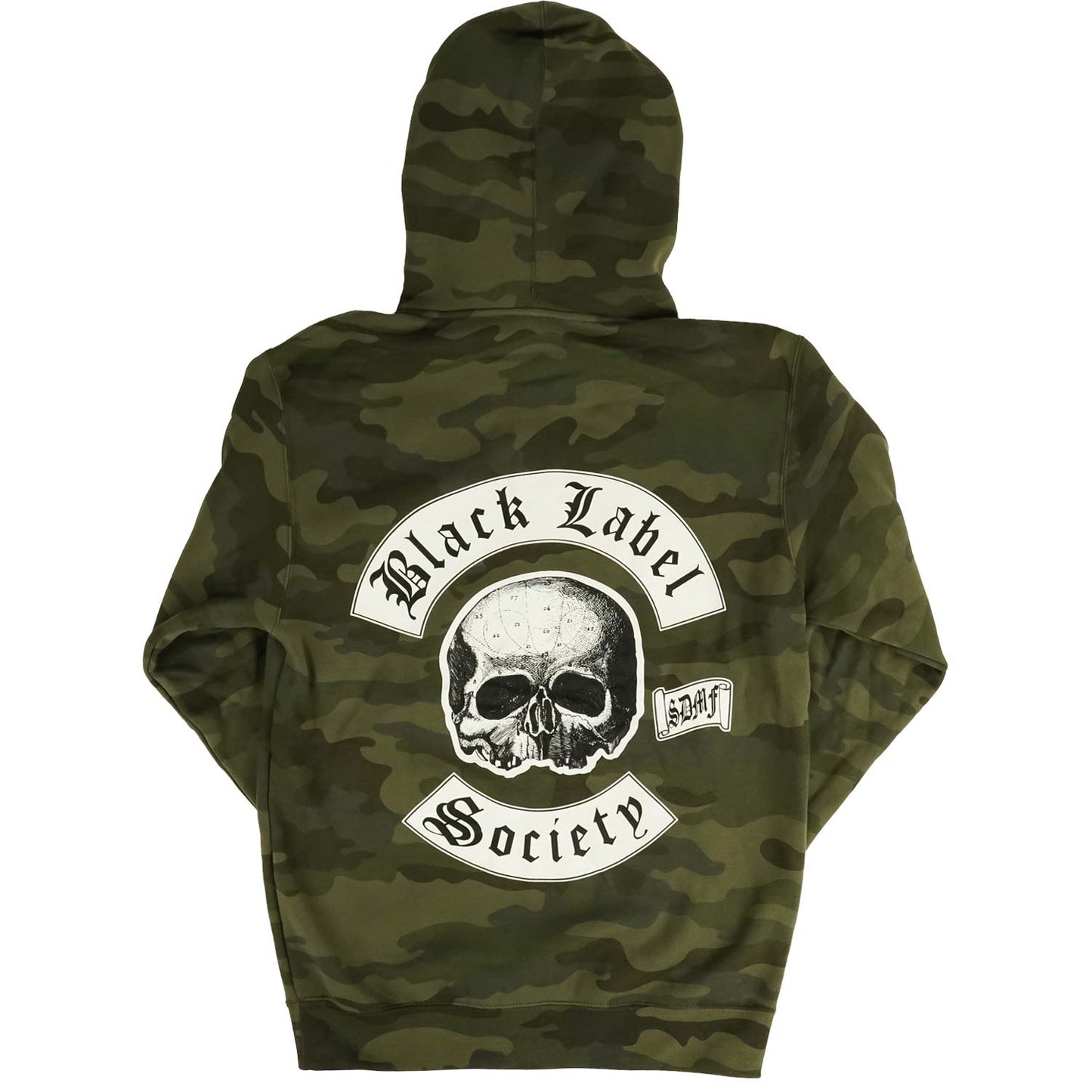 Black Label Society BLS Camo Zip Hoodie Zippered Hooded Sweatshirt