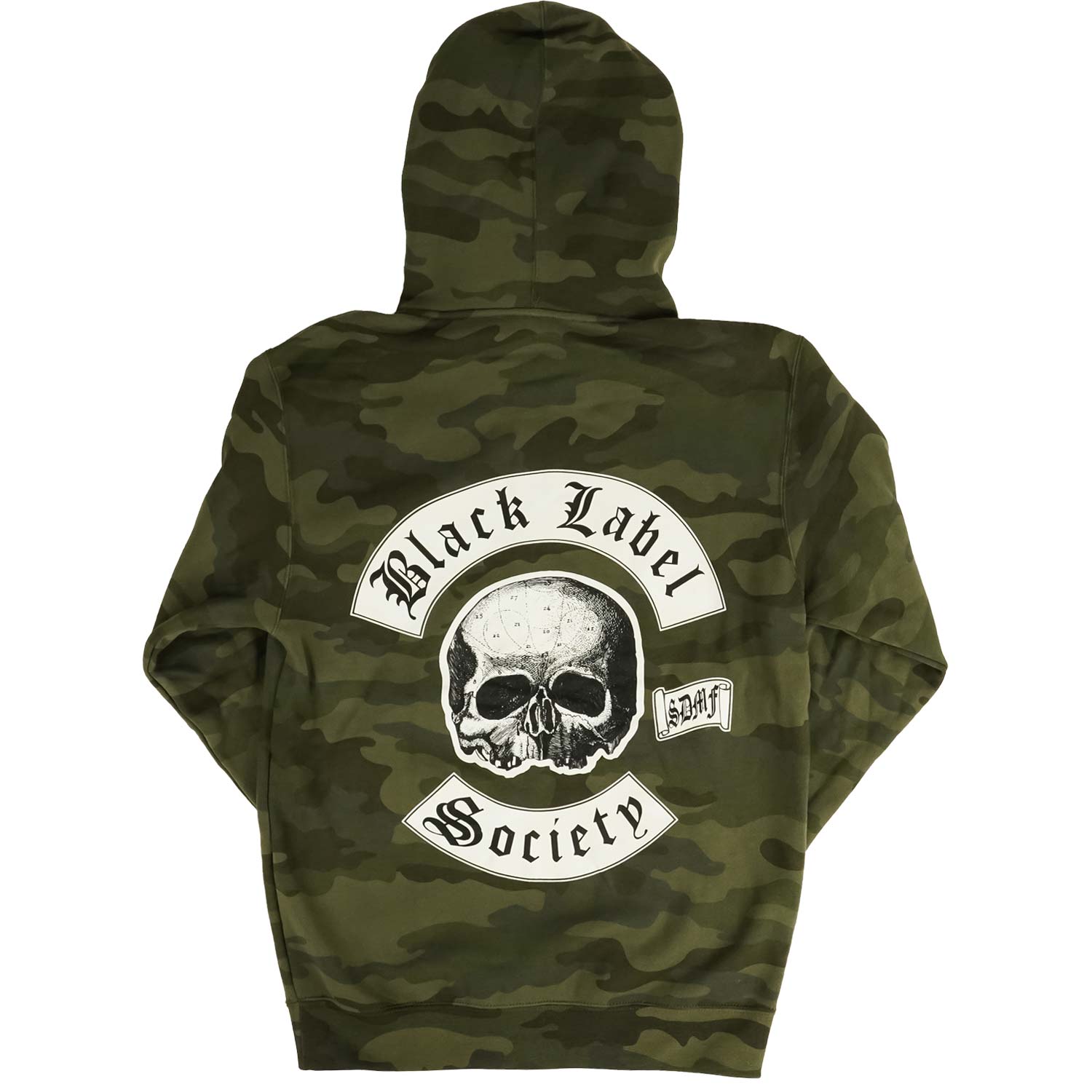 Black Label Society BLS Camo Zip Hoodie Zippered Hooded Sweatshirt