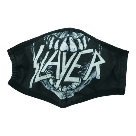 Vintage Distressed Logo Within Skull's Mouth Face Mask