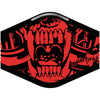 Black & Red Snaggletooth War-Pig Mouth & Logo Face Mask