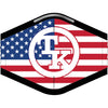 American Flag With TK Circle Logo Face Mask