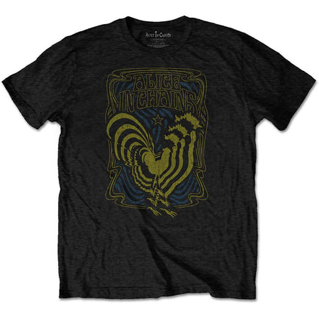 Psychedelic Rooster Slim Fit T-shirt