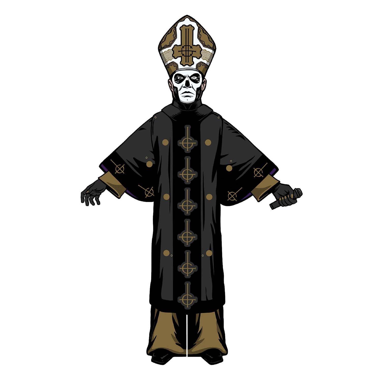 Ghost Papa Emeritus III Paper People by Super7 Halloween Decoration